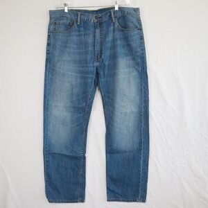 Levi's 505 Jeans Mens 40x32 Regular Fit 5-Pocket Cotton Denim Blue